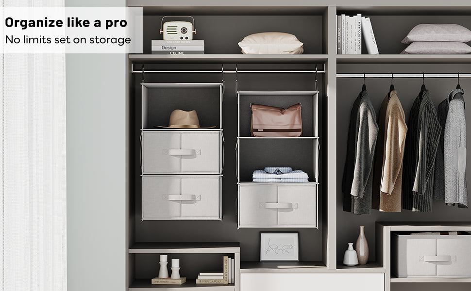6-Shelf Hanging Closet Organizer