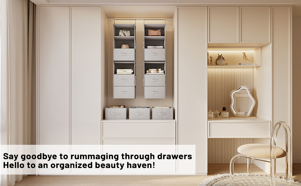 6-Shelf Hanging Closet Organizer
