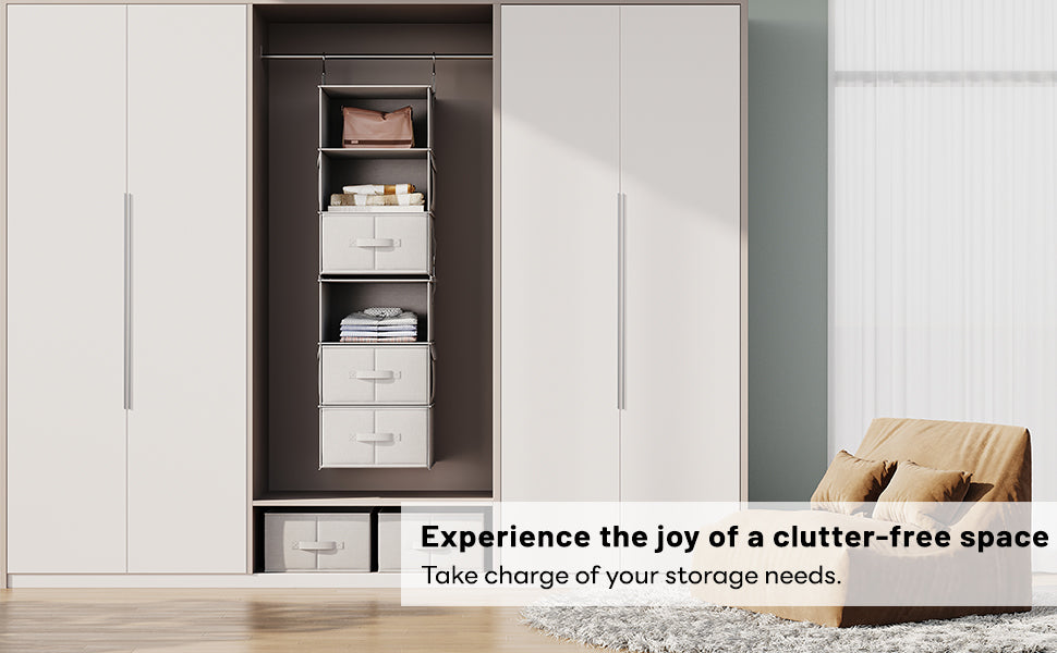 6-Shelf Hanging Closet Organizer