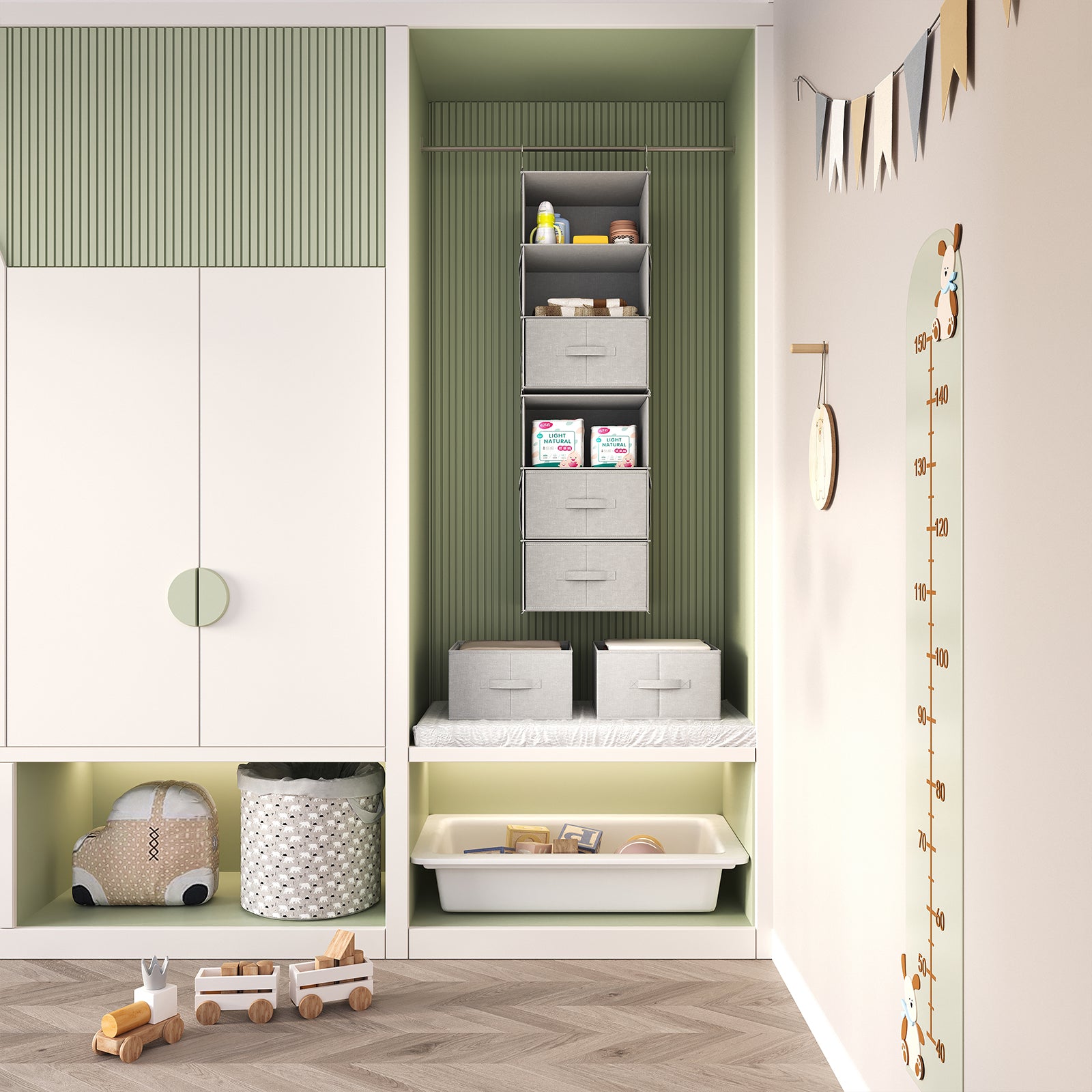 6-Shelf Hanging Closet Organizer