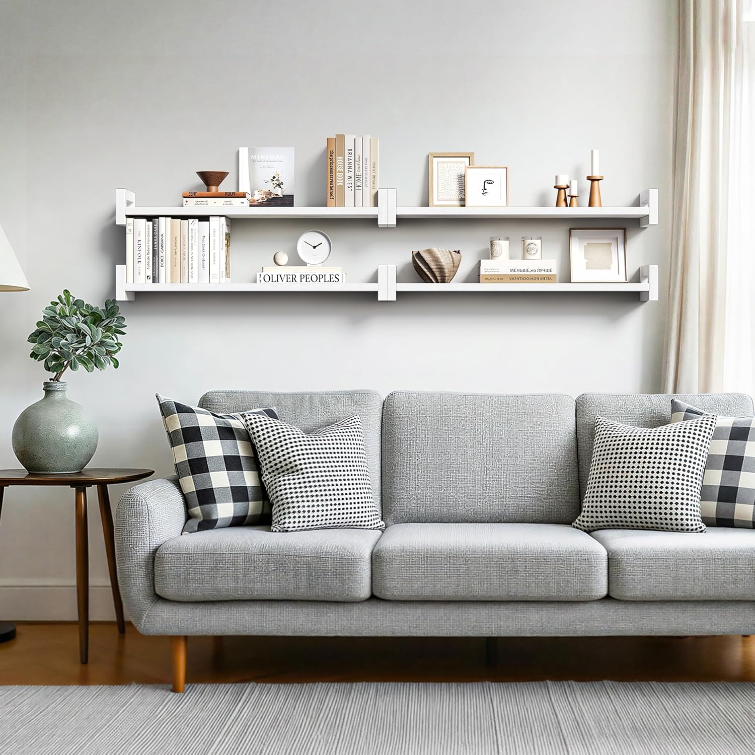 Vailando 700 wood floating wall shelves