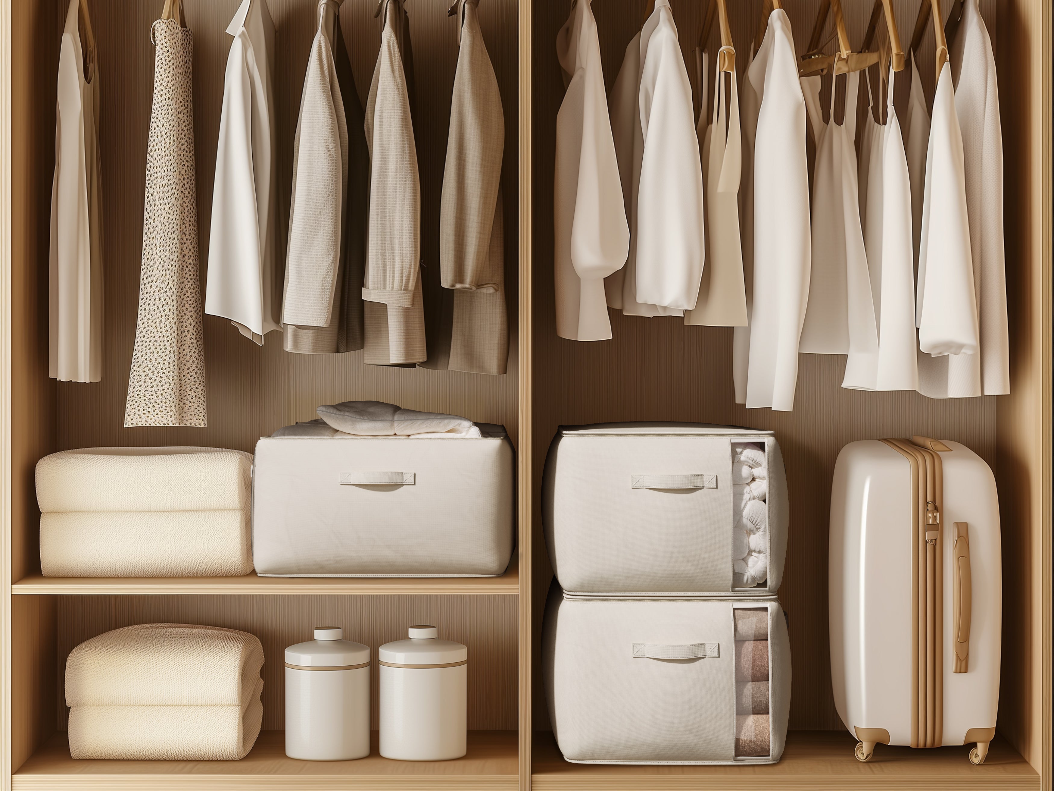 Large Canvas Comforter Storage Bags for Clothes Sweater