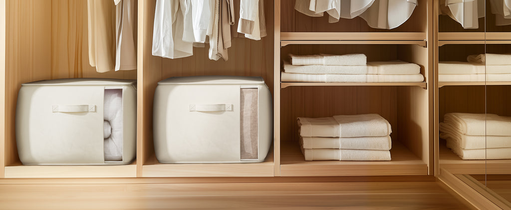 Large Canvas Comforter Storage Bags for Clothes Sweater