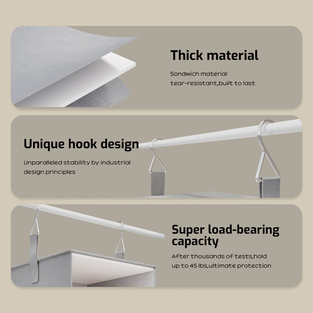 6-Shelf Hanging Closet Organizer