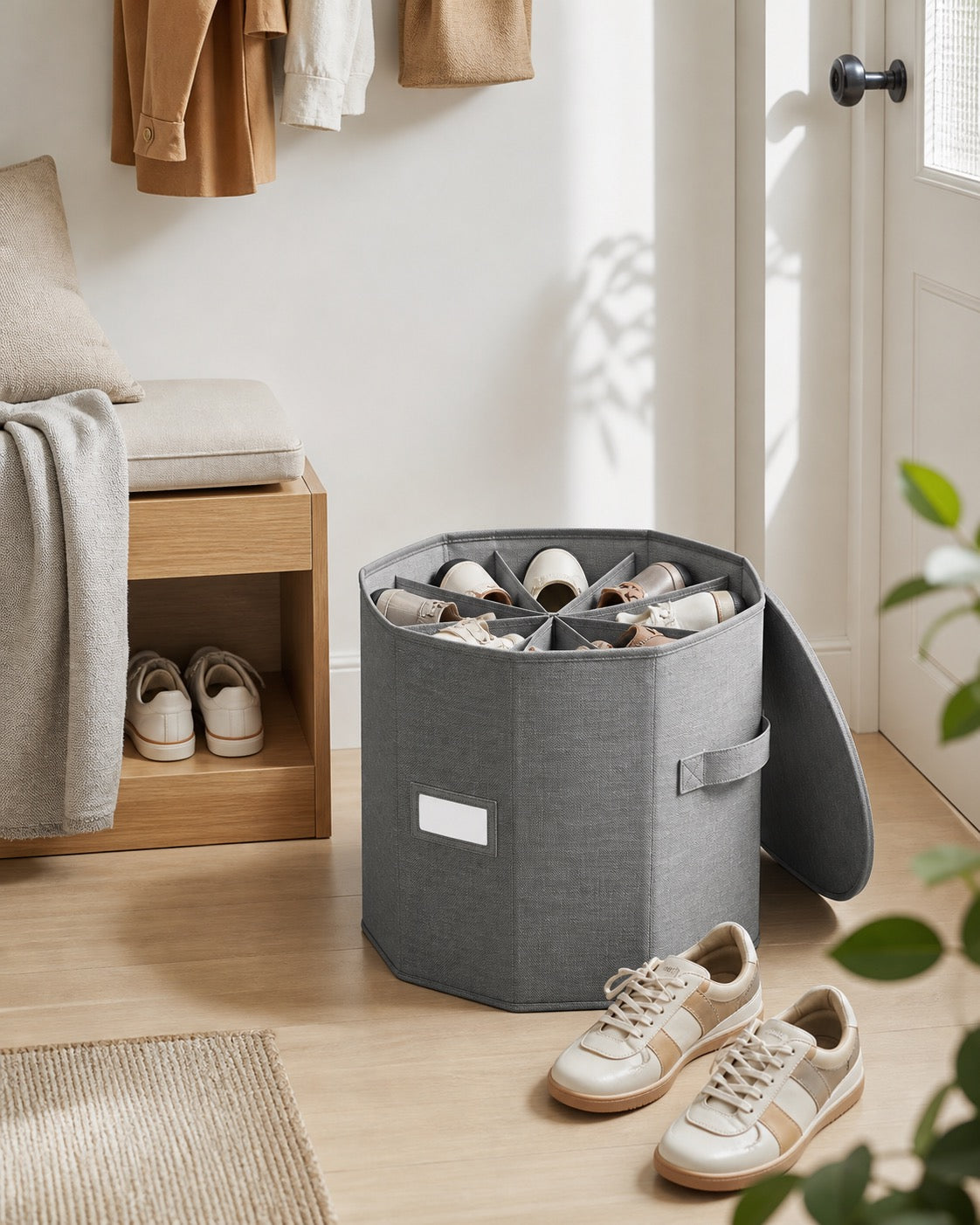 Entryway and shoe organization